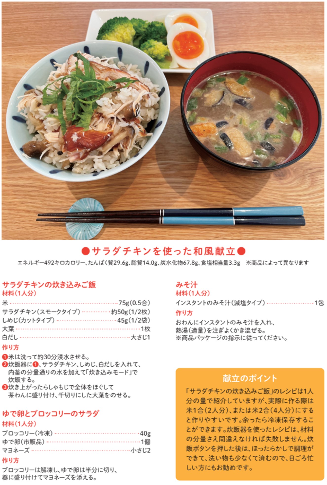 燻製香る風味豊かなサラダチキンの炊き込みご飯